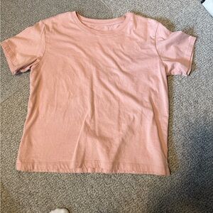 Women's Casual Pink Short Sleeve Tee